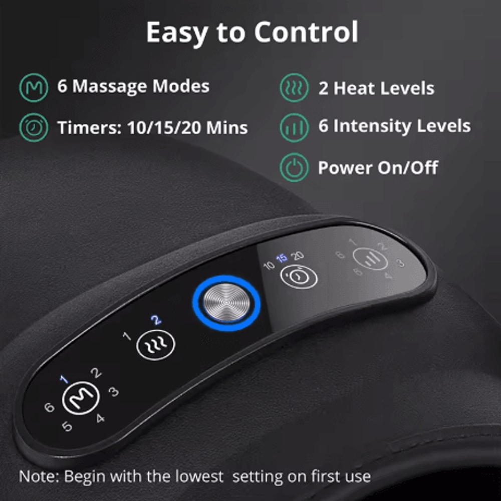 Smart Air Compression Hand Massager With Heat Therapy 7