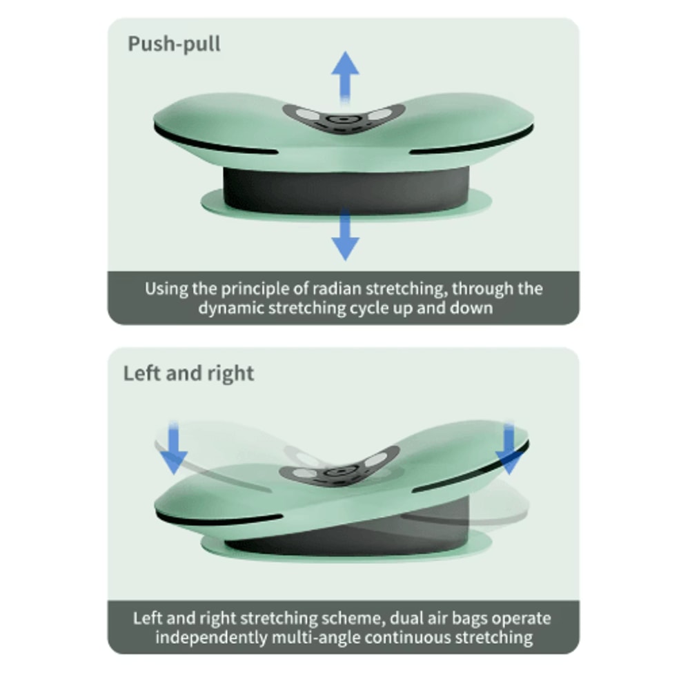 Electric Lumbar Traction Massager With Heat Adjustable Intensity 10