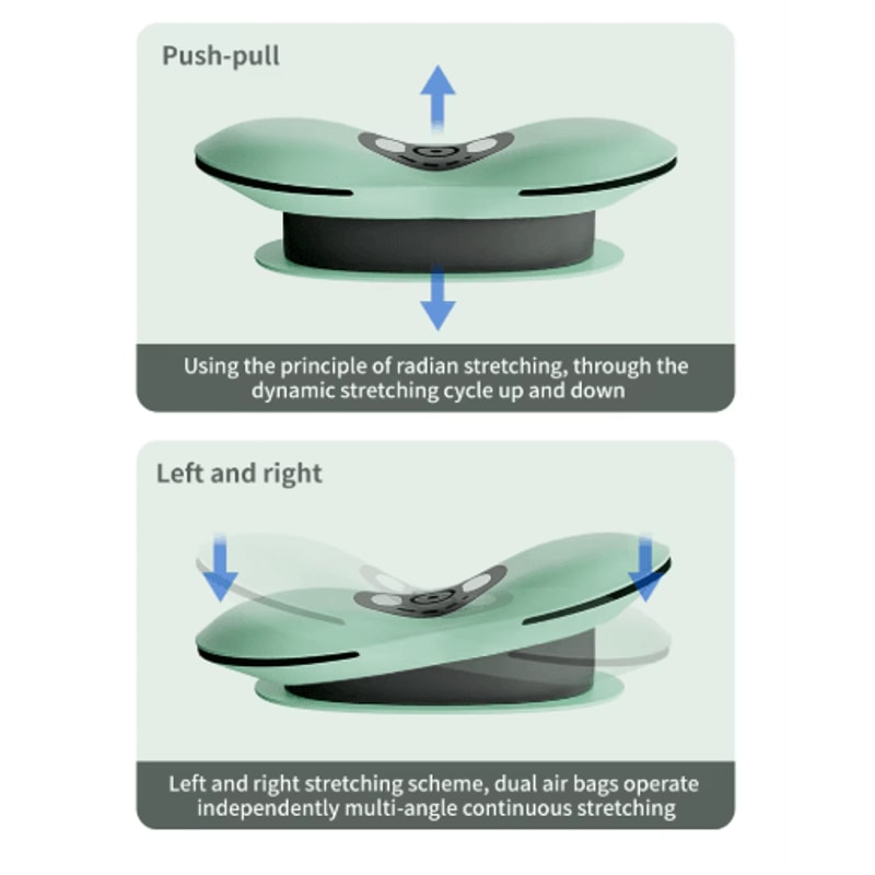 Electric Lumbar Traction Massager With Heat Adjustable Intensity 10