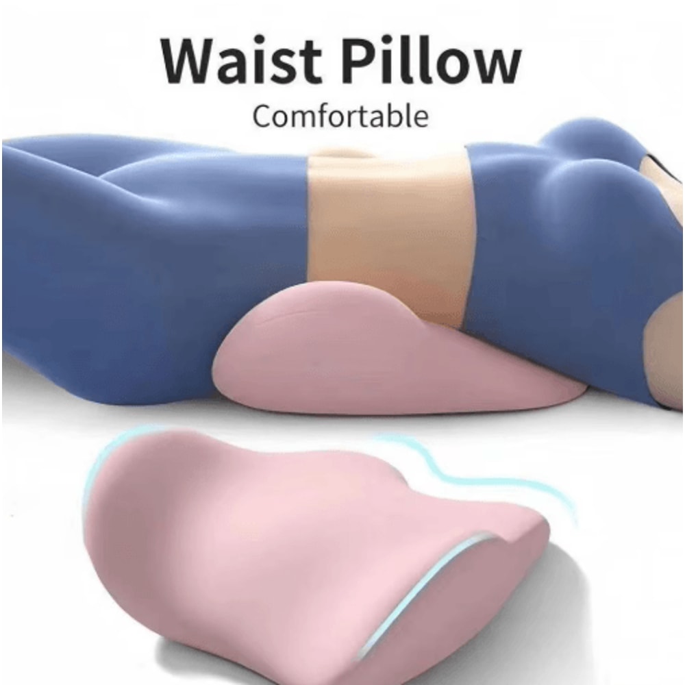 Ergonomic Memory Cotton Lumbar Support Pillow For Sleep Bed Use 0