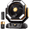 20000mAh Rechargeable Camping Fan With LED Lantern 8Speed Control 5