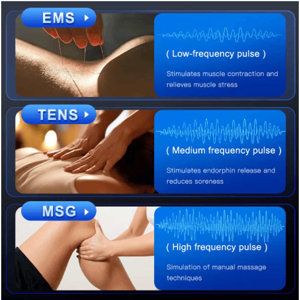 Digital TENS EMS Muscle Stimulator For Body Therapy And Massage 9