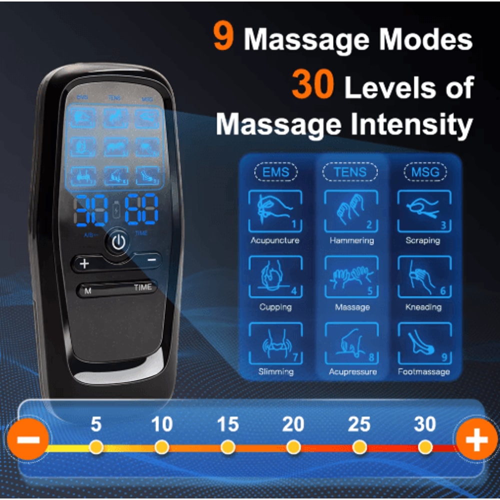 Digital TENS EMS Muscle Stimulator For Body Therapy And Massage 11