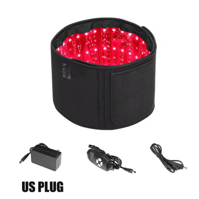 Red Infrared LED Light Therapy Belt With Heat For Face Waist Full Body 2