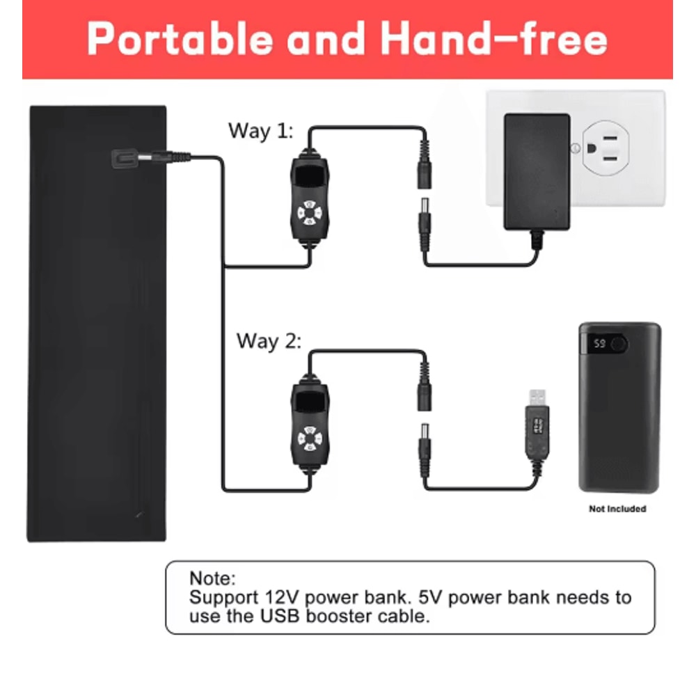 Red Infrared LED Light Therapy Belt With Heat For Face Waist Full Body 11