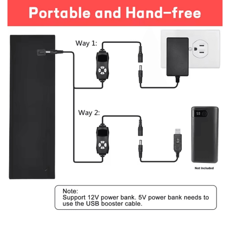 Red Infrared LED Light Therapy Belt With Heat For Face Waist Full Body 11