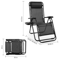 JHK Zero Gravity Portable Recliner Chair Set With Cup Holder Adjustable Pillow 2Pack 7