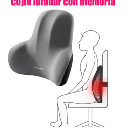 memory foam lumbar back cushion for car, office & gaming chairs