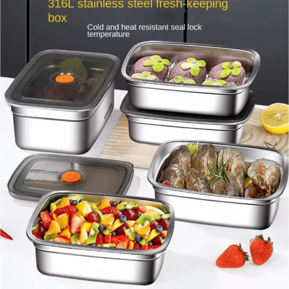 304 Stainless Steel LeakProof Bento Lunch Box For Storage Travel 10