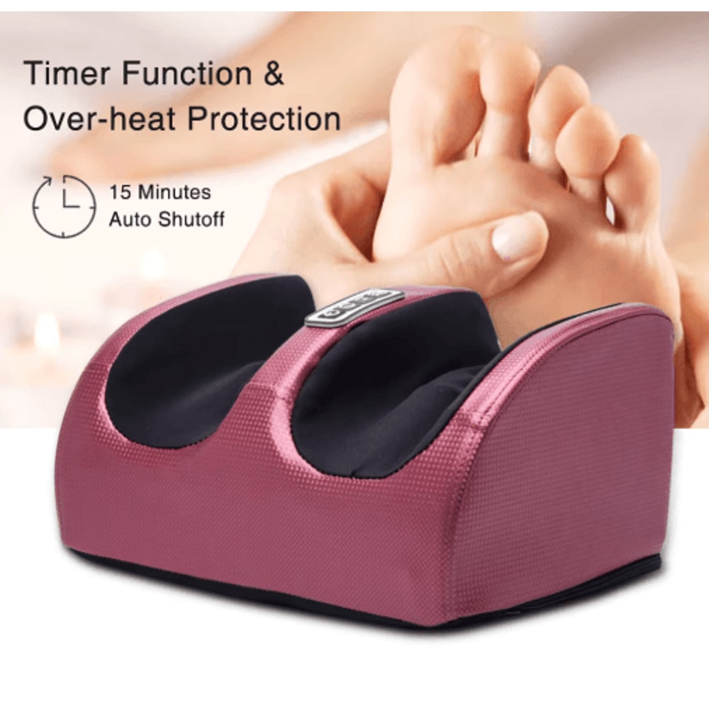 Electric Foot Massager With Heat Air Compression Shiatsu Kneading 6