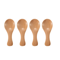 Mini Wooden Spice Coffee Spoons Set 4Piece Short Handle 3