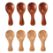 Mini Wooden Spice Coffee Spoons Set 4Piece Short Handle 5