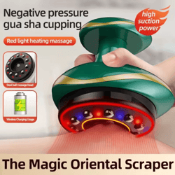 electric meridian massage brush for body dredging, cupping & scraping