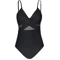 Contrast Mesh OnePiece Swimsuit With VNeck HighCut Design 6