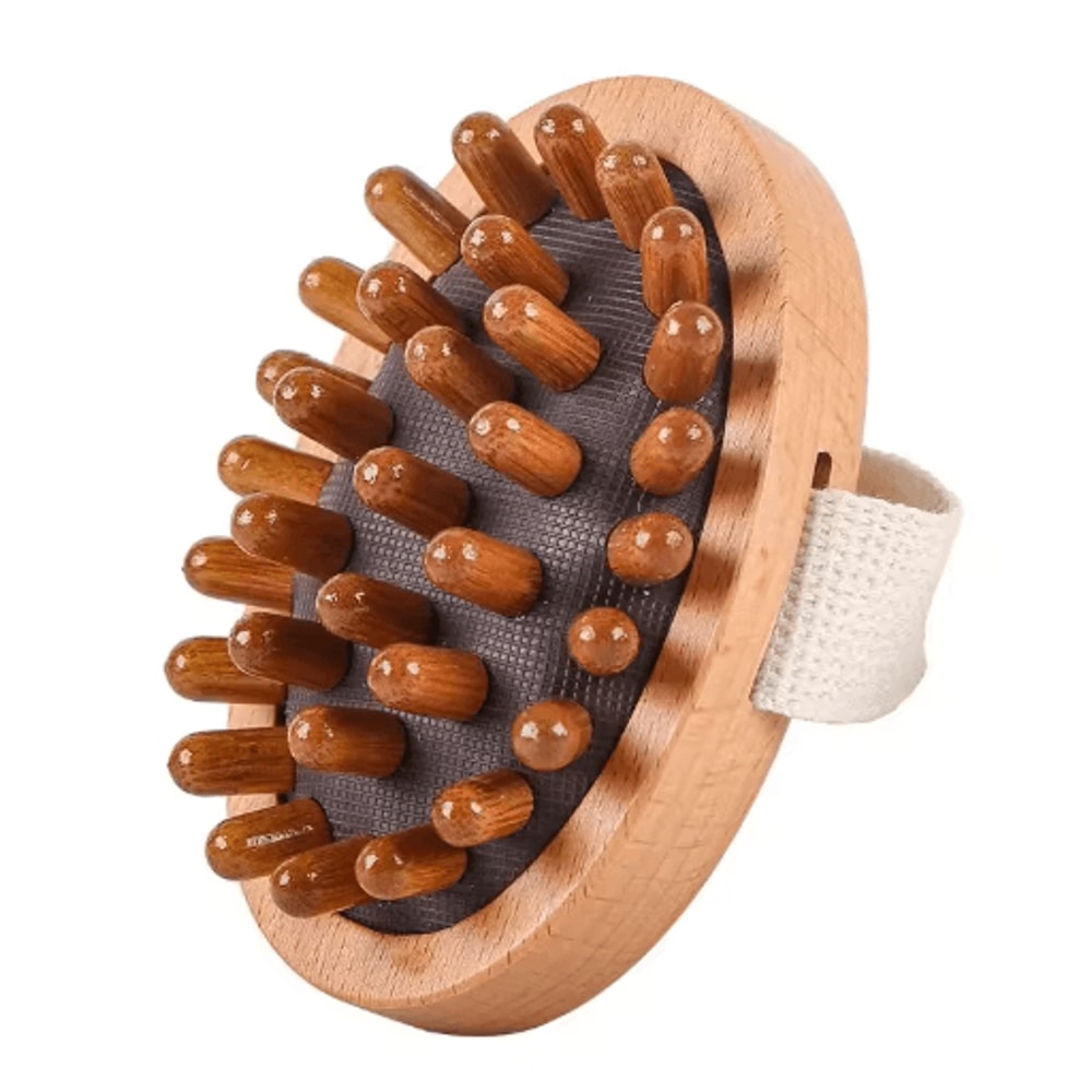 2in1 Dry Skin Body Massage Brush With Natural Bristles 2