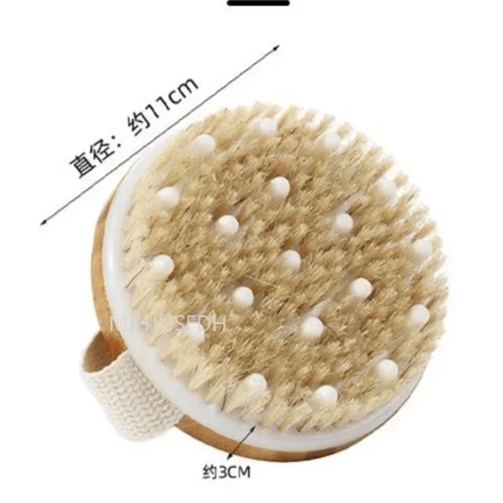 2in1 Dry Skin Body Massage Brush With Natural Bristles 12