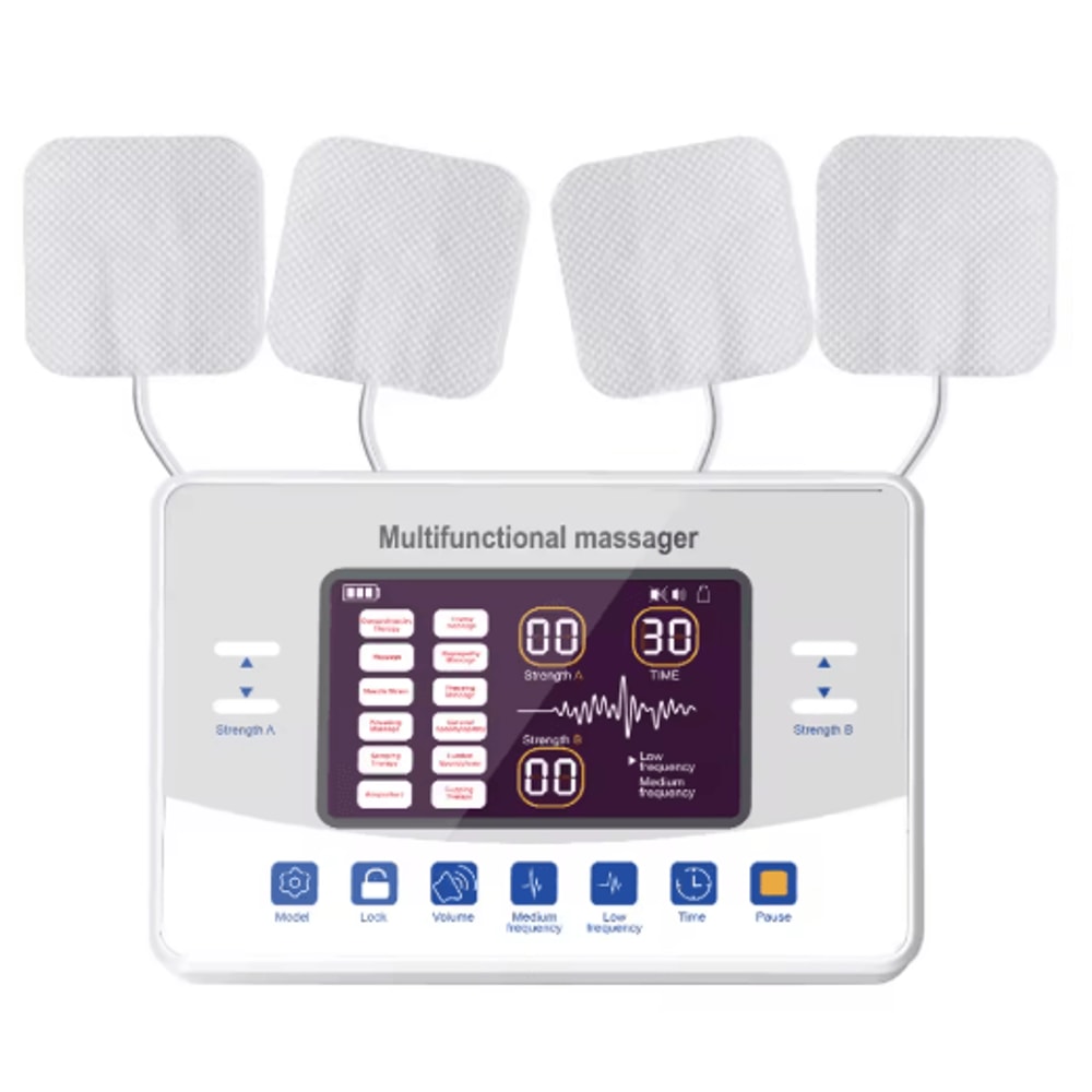 12Mode LowFrequency TENS EMS Muscle Stimulator Pulse Massager 0