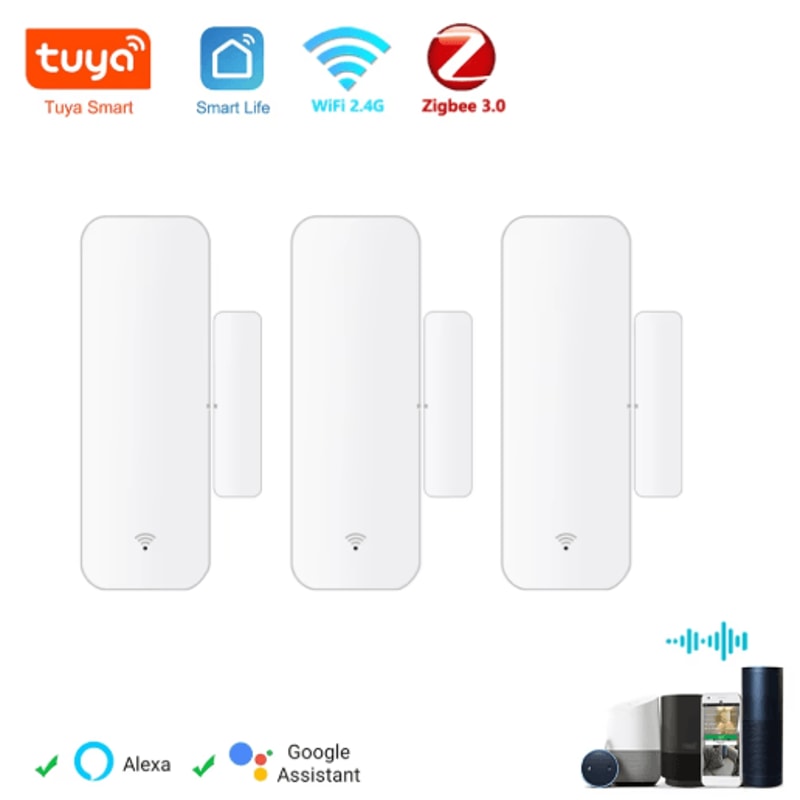 Tuya WiFi Zigbee Smart Door Window Contact Sensor 9