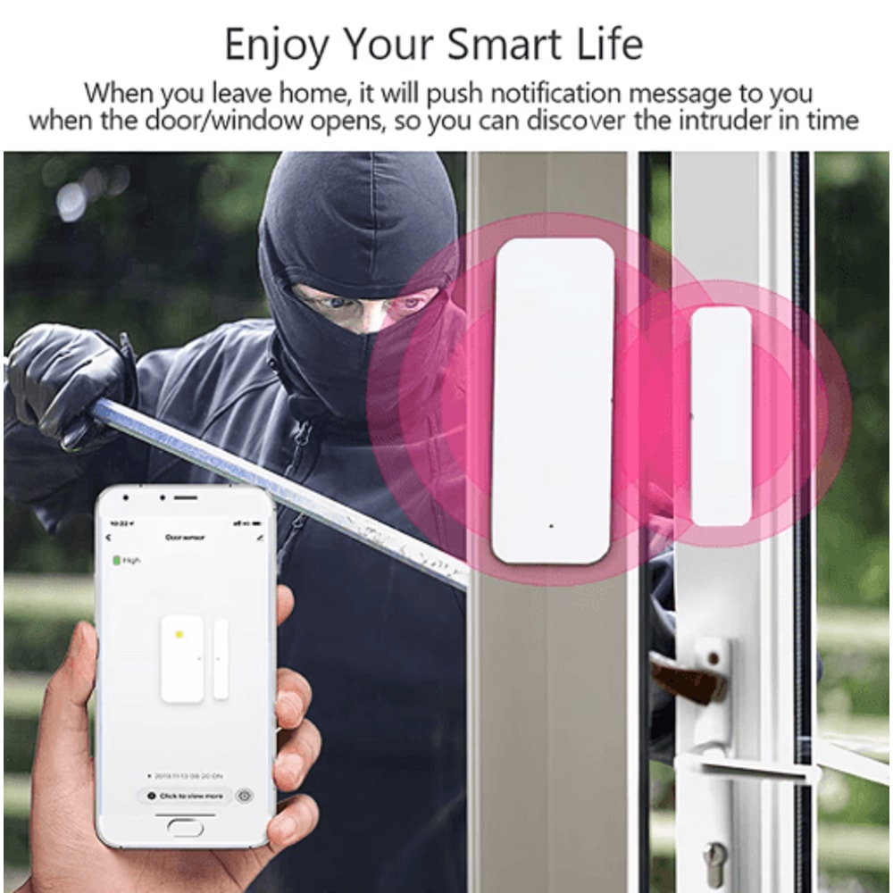 Tuya WiFi Zigbee Smart Door Window Contact Sensor 7