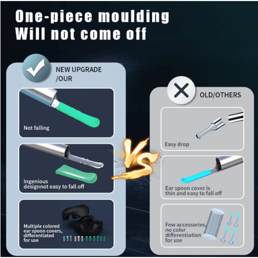 NK3 Pro Ear Cleaner With Camera HD Visual Otoscope Ear Cleaning Set 12