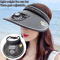 Breathable Cooling Fan Sun Visor Hat With USB Rechargeable Fan 9