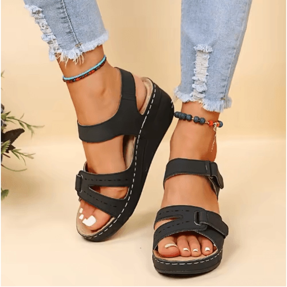 Summer Wedge Sandals For Women With Lightweight Platform And Non Slip Sole 4