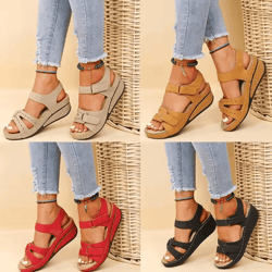 summer wedge sandals for women with lightweight platform and non slip sole