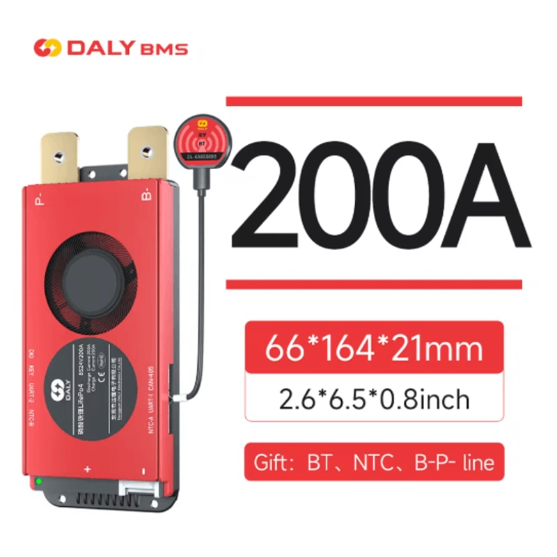 DALY Smart LiFePO4 BMS Board With Bluetooth And CAN Communication 1