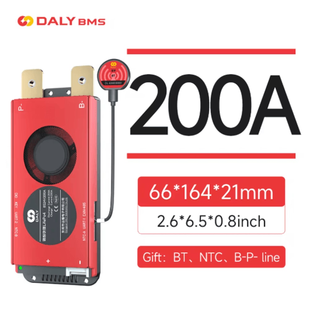 DALY Smart LiFePO4 BMS Board With Bluetooth And CAN Communication 2