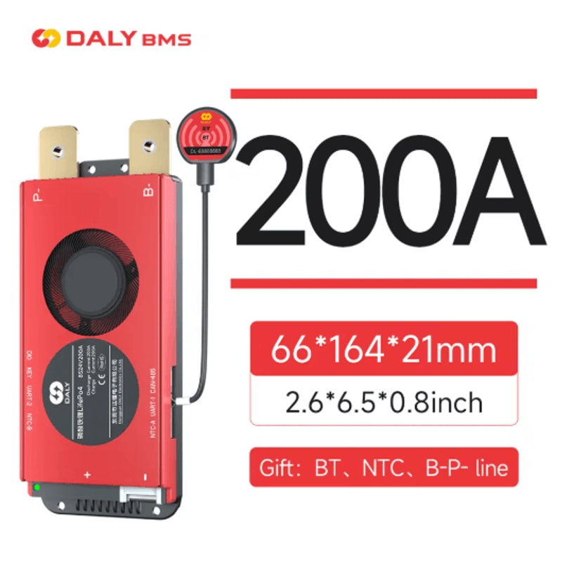 DALY Smart LiFePO4 BMS Board With Bluetooth And CAN Communication 2