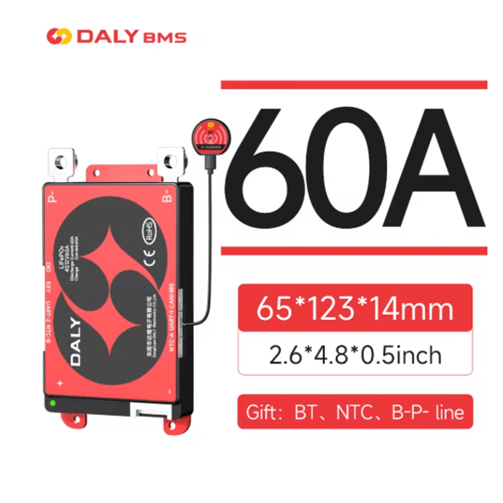 DALY Smart LiFePO4 BMS Board With Bluetooth And CAN Communication 5