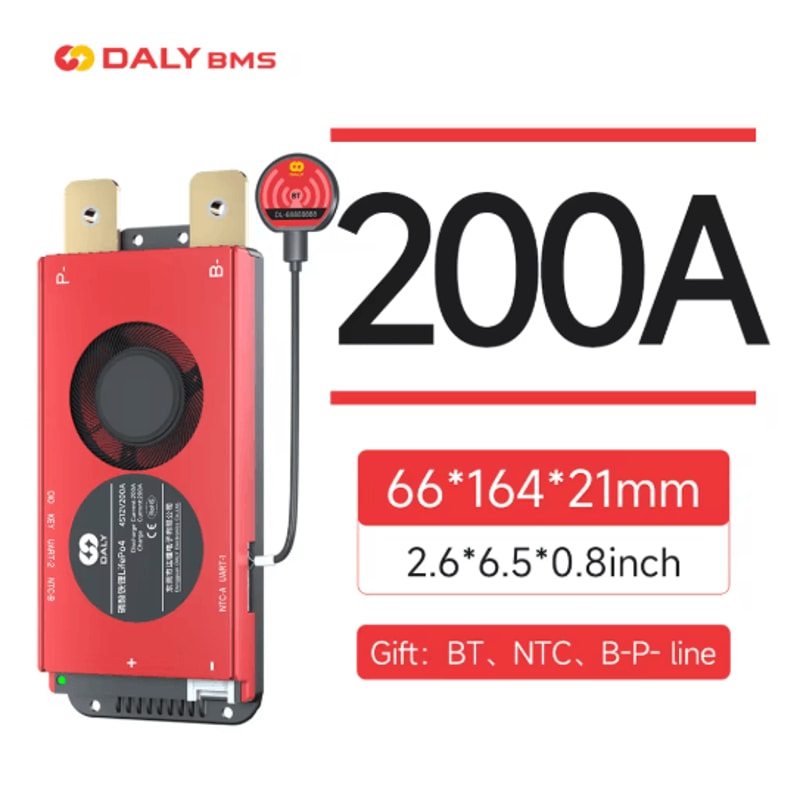 DALY Smart LiFePO4 BMS Board With Bluetooth And CAN Communication 13