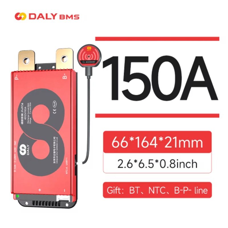 DALY Smart LiFePO4 BMS Board With Bluetooth And CAN Communication 14
