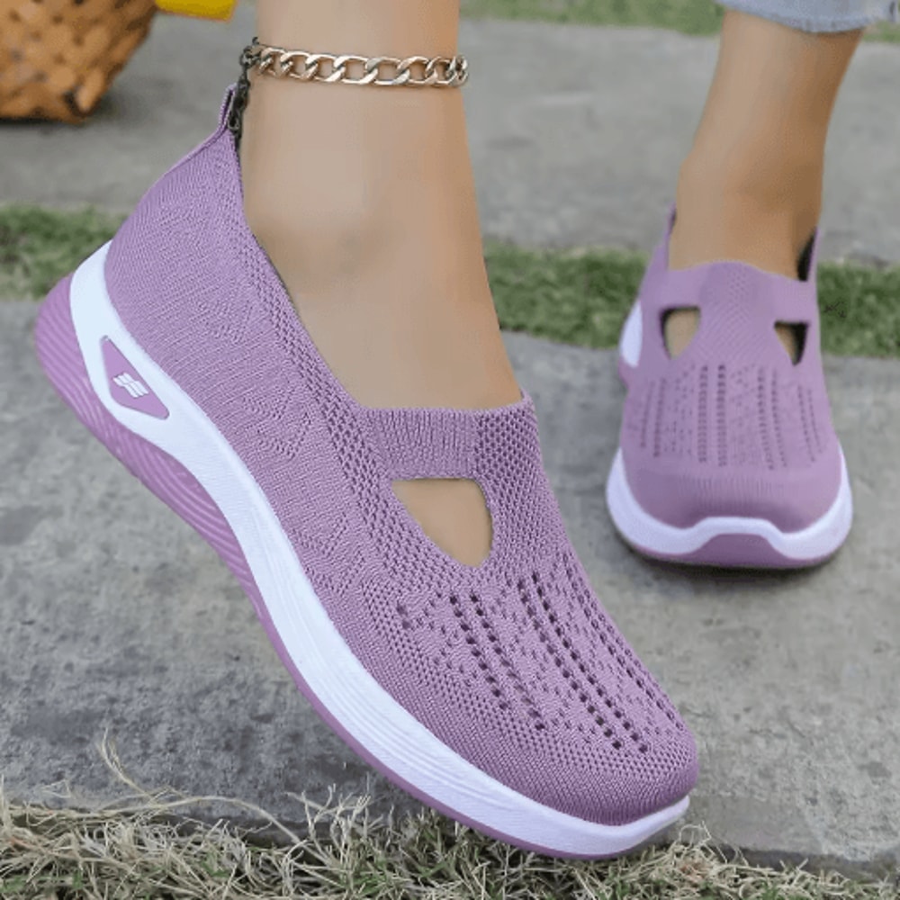 Womens Casual Lightweight Flat Sneakers For Summer And All Seasons 12