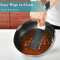 LMETJMA Stainless Steel Honeycomb Nonstick Frying Pan With Lid 0