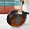 LMETJMA Stainless Steel Honeycomb Nonstick Frying Pan With Lid 0