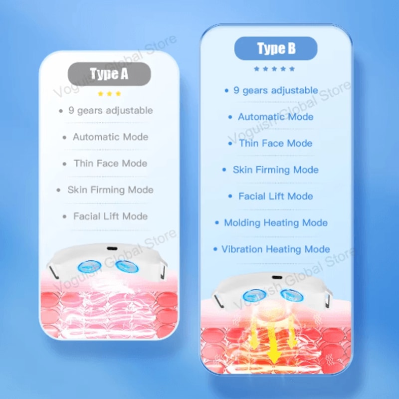 EMS Facial Lifting Massager With Microcurrent For Firming VFace Care 4