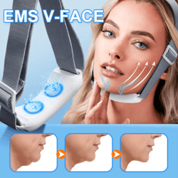 ems facial lifting massager with microcurrent for firming & v-face care