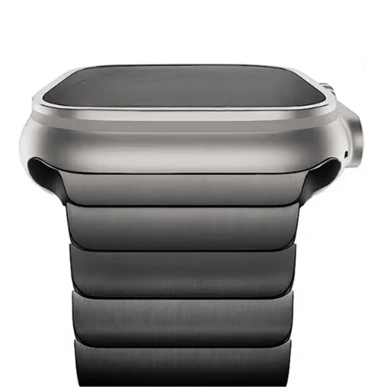 Titanium Color Stainless Steel Band For Apple Watch Ultra And Series 4