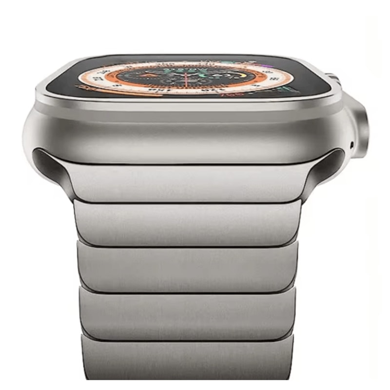 Titanium Color Stainless Steel Band For Apple Watch Ultra And Series 13