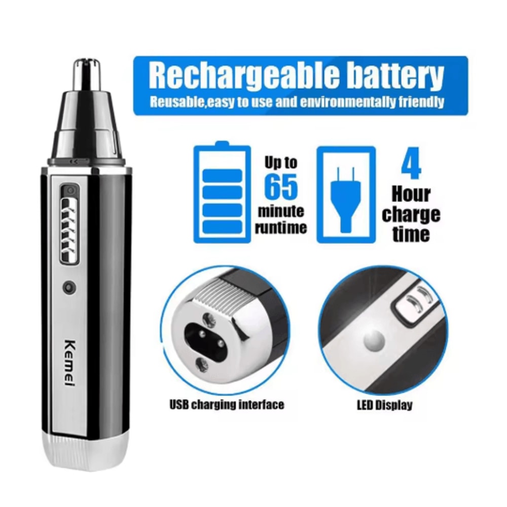 4 N 1 Rechargeable Nose And Beard Trimmer For Men 3