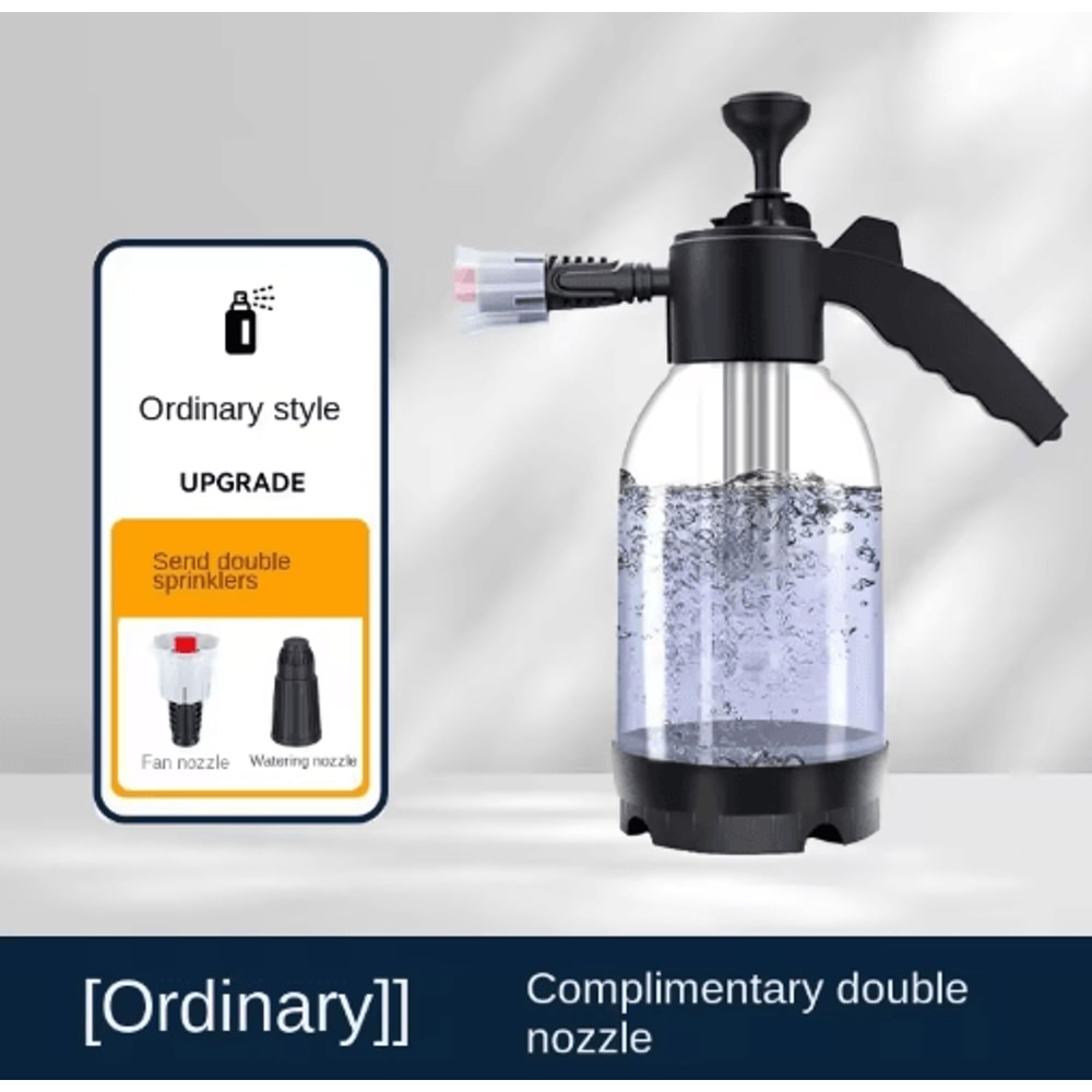 2L Hand Pump Foam Sprayer With Adjustable Nozzles For Car And Window Cleaning 2