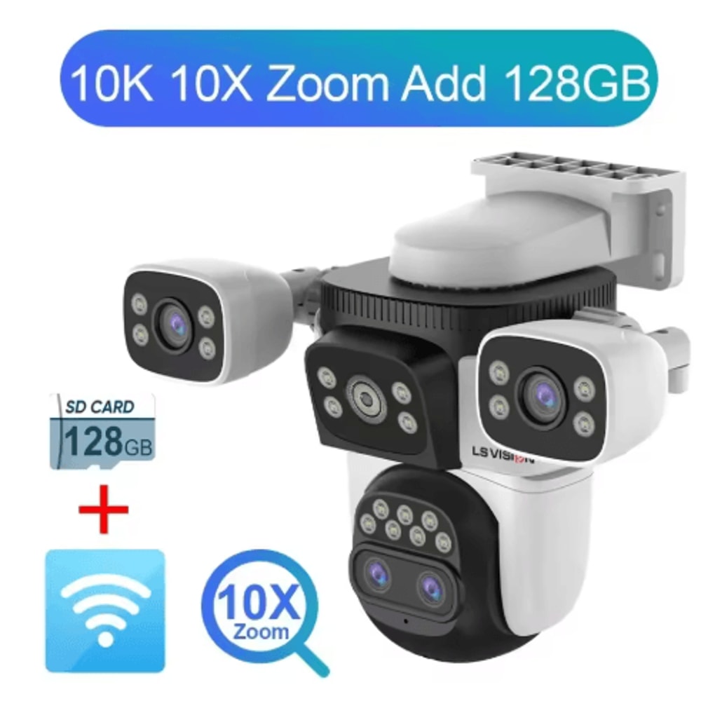 LS VISION 20MP 10X Zoom TripleScreen WiFi Outdoor PTZ Security Camera 2