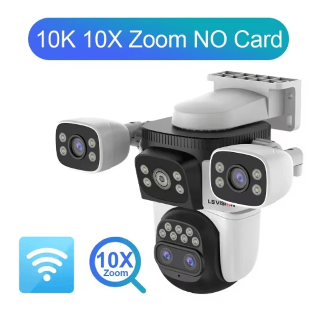 LS VISION 20MP 10X Zoom TripleScreen WiFi Outdoor PTZ Security Camera 5