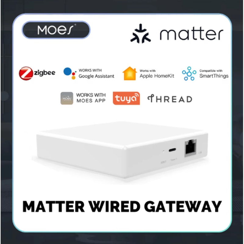 MOES Matter Gateway Tuya Zigbee Smart Home Hub With Universal Voice Control 6