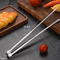 Stainless Steel BBQ Grill Tongs NonSlip Food Clip For Cooking Entertaining 1
