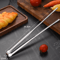 Stainless Steel BBQ Grill Tongs NonSlip Food Clip For Cooking Entertaining 1