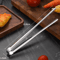 Stainless Steel BBQ Grill Tongs NonSlip Food Clip For Cooking Entertaining 2