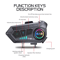 Kebidumei YP10 2X Bluetooth 53 Motorcycle Helmet Intercom Headset 6