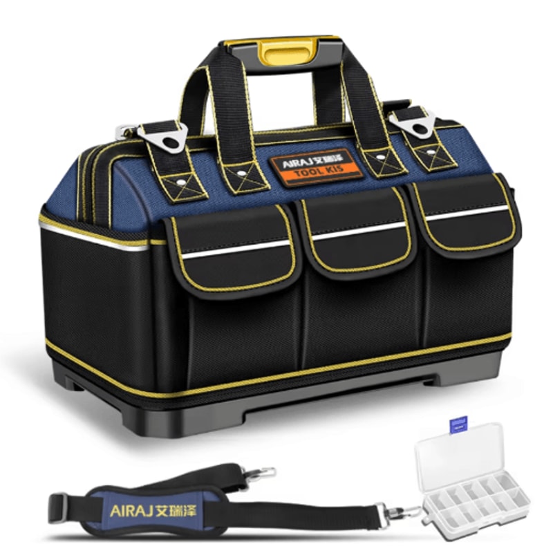 AIRAJ HeavyDuty Multifunctional Tool Bag Waterproof 1680D Oxford Storage Organizer 0